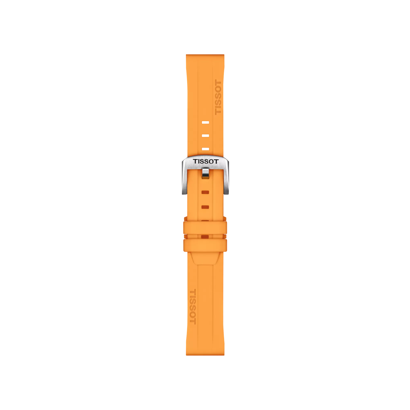 Tissot Official Orange Silicone Strap Lugs 18 mm